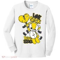 Teddy Bear Dope Skill Love Sick Flying Balloon Kids Long Sleeve Shirt thumb 0