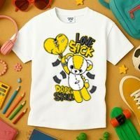 Teddy Bear Dope Skill Love Sick Flying Balloon Kids T-Shirt thumb 3