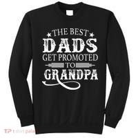 The Best Dads Get Promoted To Grandpa retro Sweatshirt thumb 0