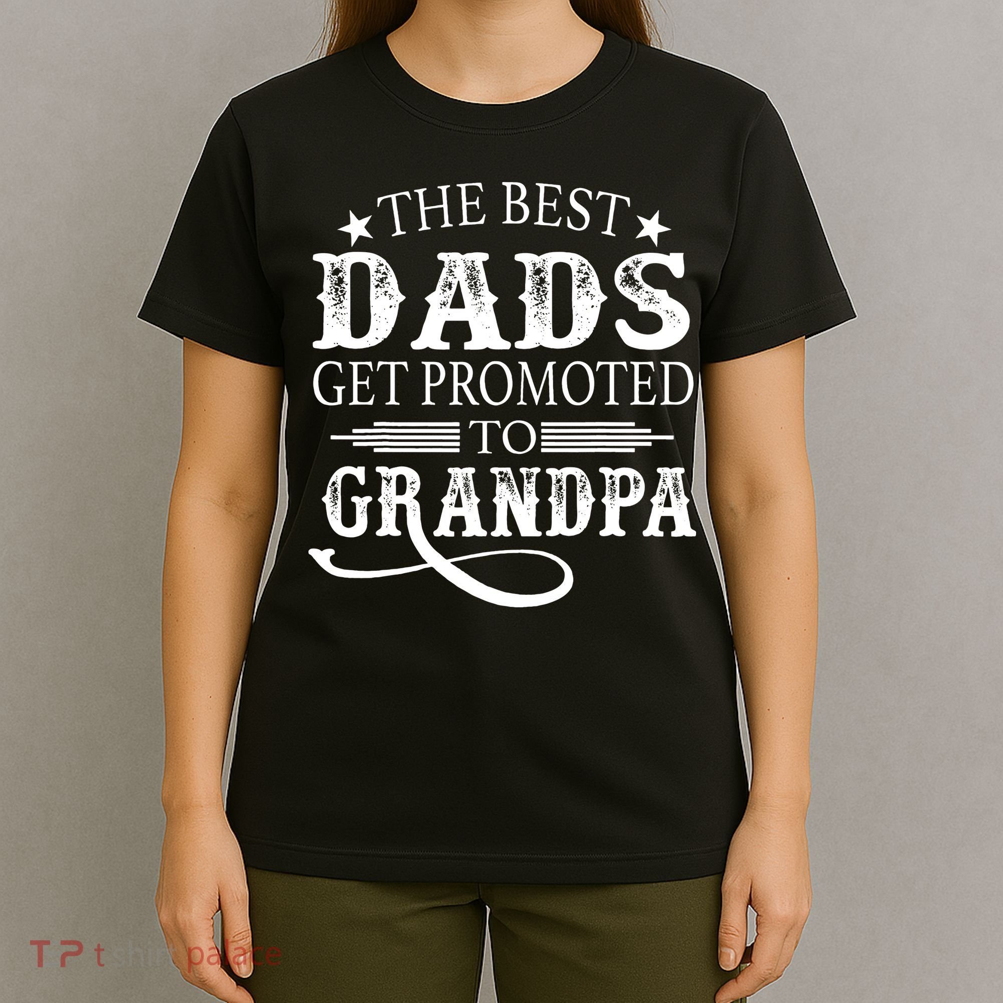 The Best Dads Get Promoted To Grandpa retro T-Shirt