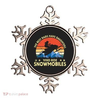 The Best Dads Have Daughters Who Ride Snowmobiles Riding Ornament