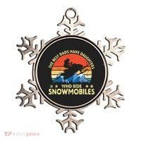 The Best Dads Have Daughters Who Ride Snowmobiles Riding Ornament thumb 0