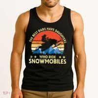 The Best Dads Have Daughters Who Ride Snowmobiles Riding Tank Top thumb 3
