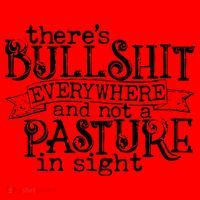 There’s Bullshit Everywhere And Not A Pasture In Sight Quote Santa Hat thumb 1