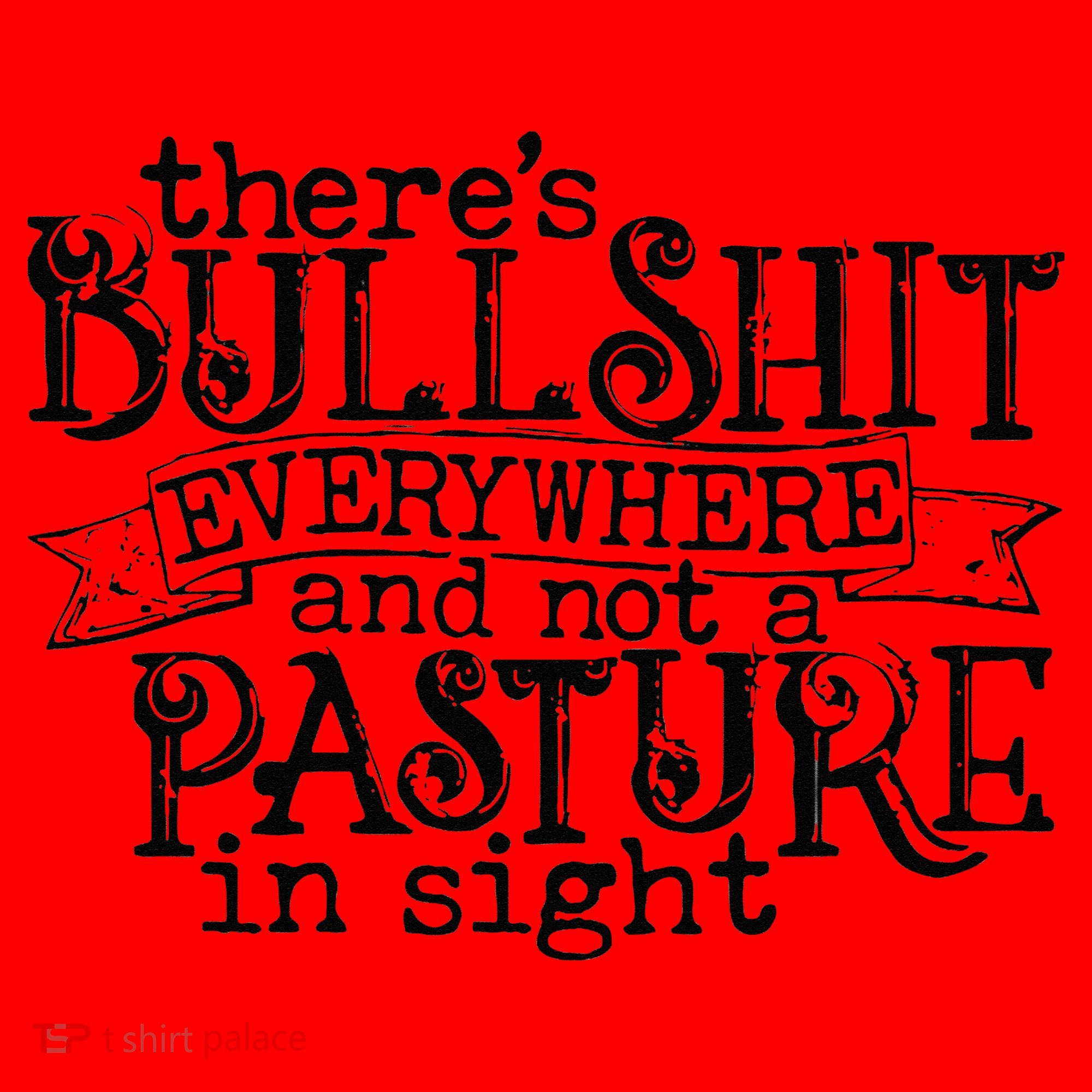 There’s Bullshit Everywhere And Not A Pasture In Sight Quote Santa Hat