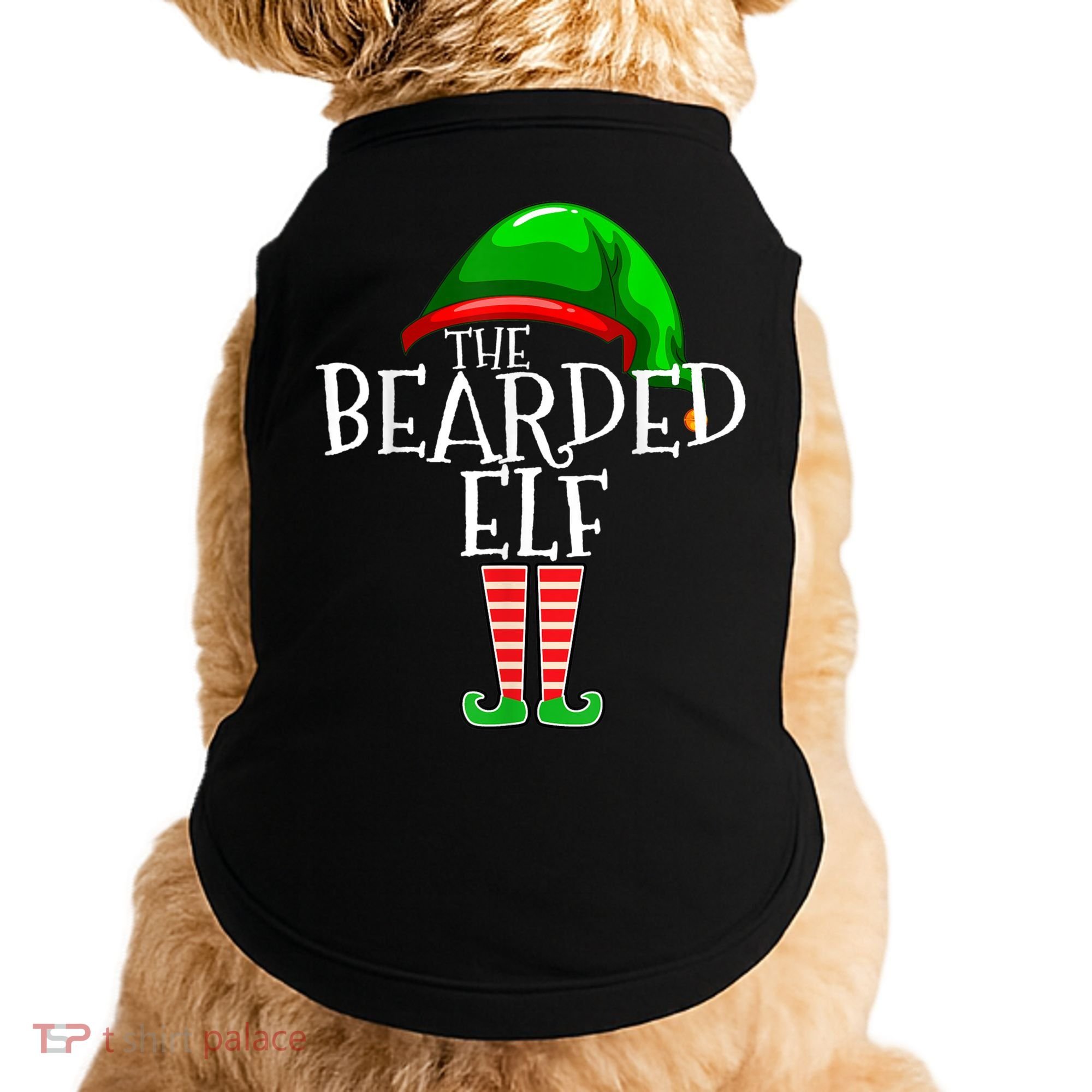 The Bearded Elf Family Matching Group Christmas Beard Doggie Tank