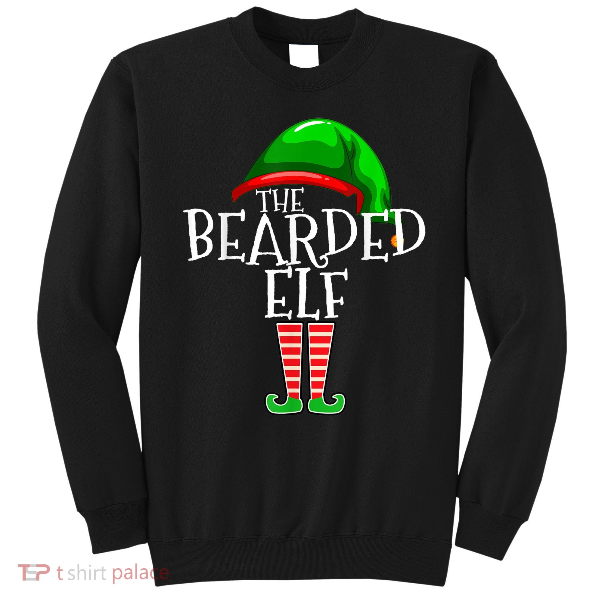 The Bearded Elf Family Matching Group Christmas Beard Sweatshirt