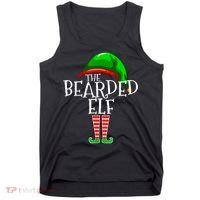The Bearded Elf Family Matching Group Christmas Beard Tank Top thumb 0