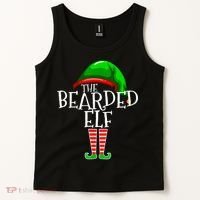 The Bearded Elf Family Matching Group Christmas Beard Tank Top thumb 2