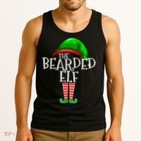 The Bearded Elf Family Matching Group Christmas Beard Tank Top thumb 3