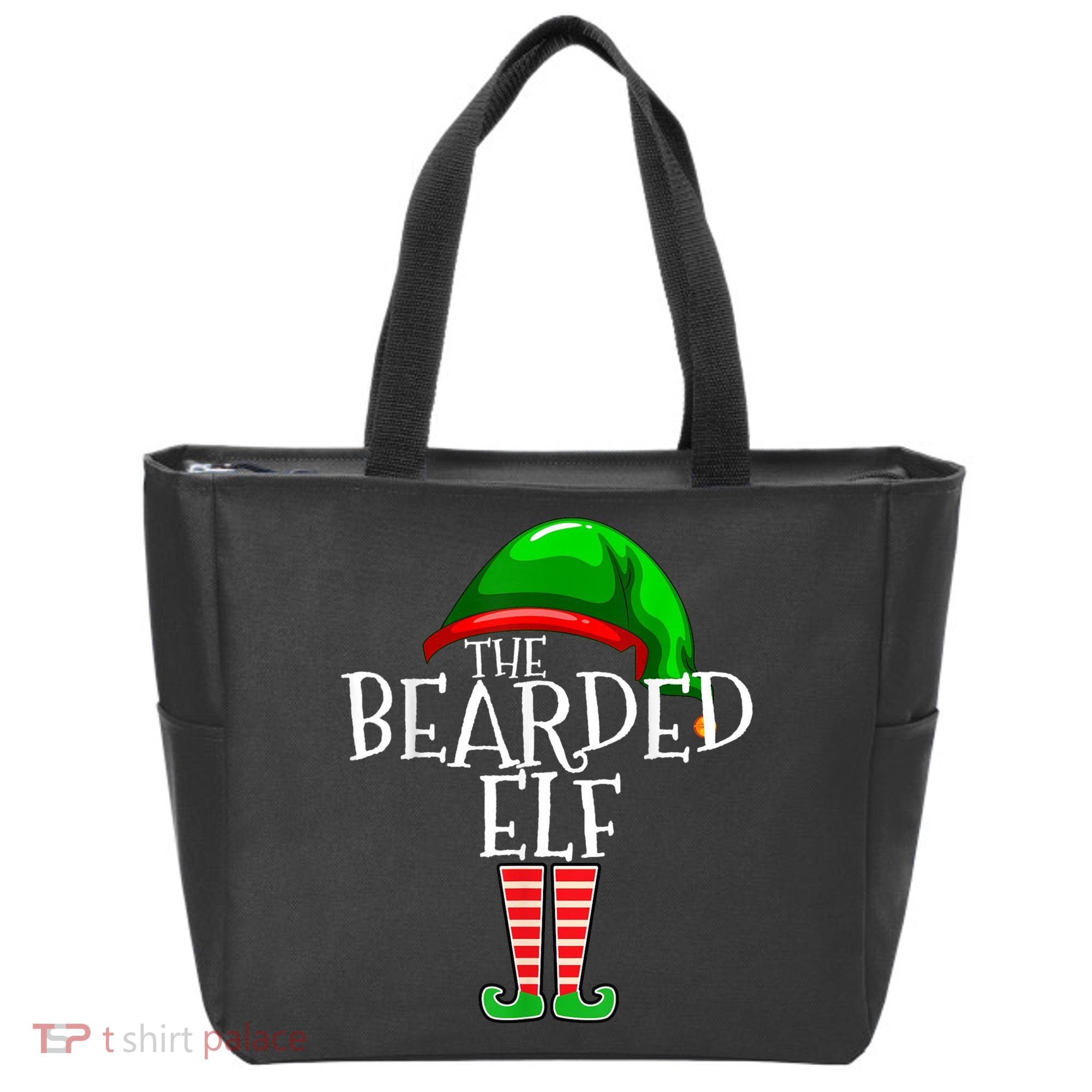 The Bearded Elf Family Matching Group Christmas Beard Tote Bag