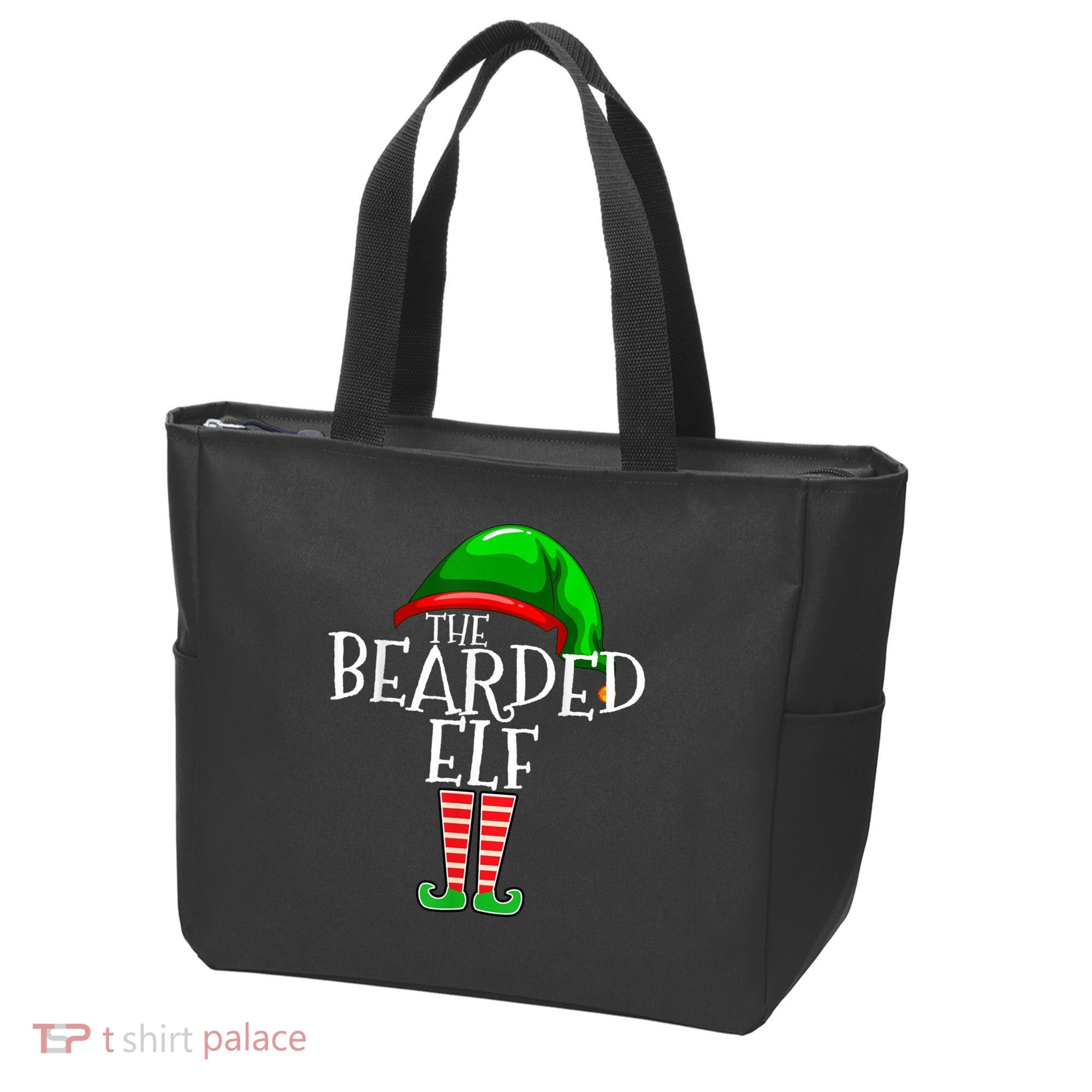 The Bearded Elf Family Matching Group Christmas Beard Tote Bag