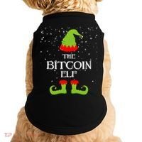 The Bitcoin Elf Funny Family Matching Christmas Doggie Tank thumb 0