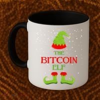 The Bitcoin Elf Funny Family Matching Christmas Coffee Mug thumb 2