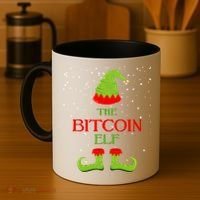 The Bitcoin Elf Funny Family Matching Christmas Coffee Mug thumb 4