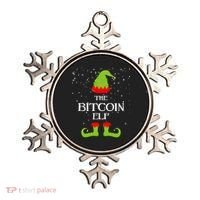 The Bitcoin Elf Funny Family Matching Christmas Ornament thumb 0