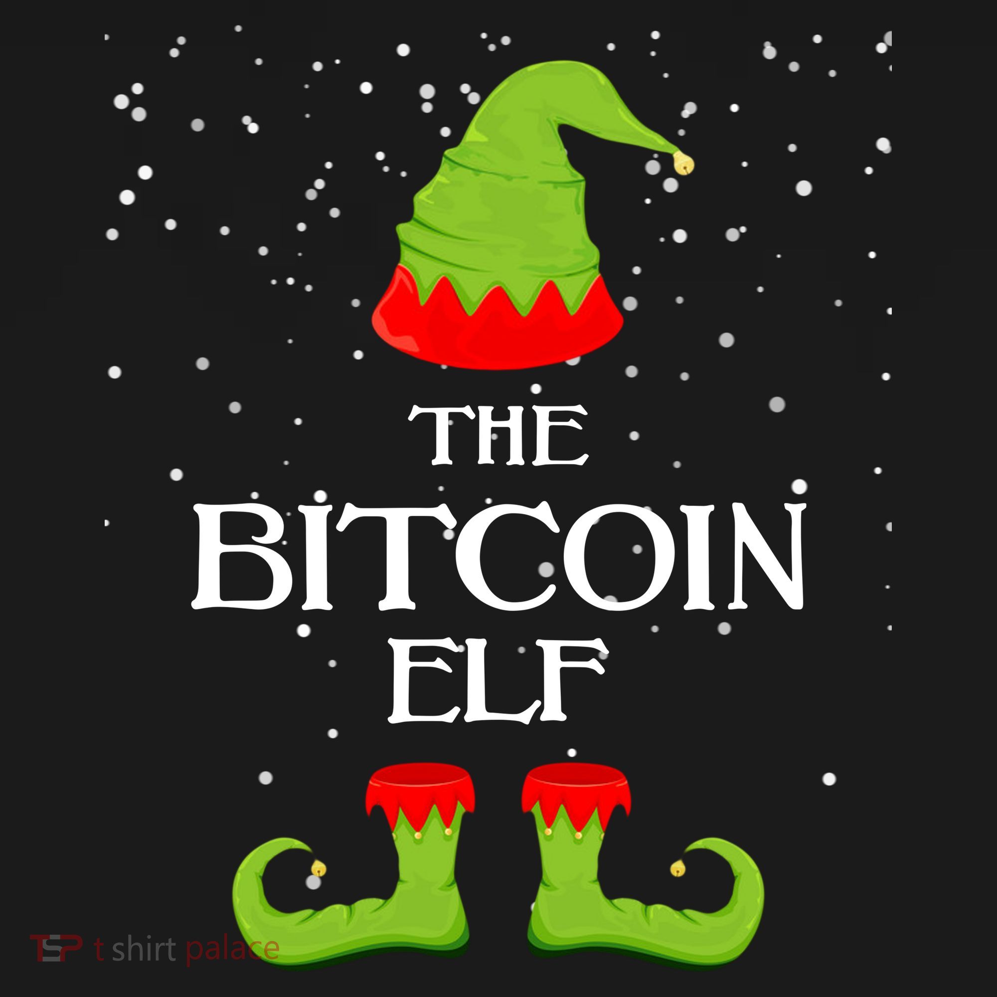 The Bitcoin Elf Funny Family Matching Christmas Women's Tank Top