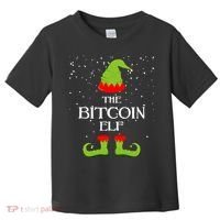 The Bitcoin Elf Funny Family Matching Christmas Toddler T-Shirt thumb 0
