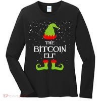 The Bitcoin Elf Funny Family Matching Christmas Women's Long Sleeve Shirt thumb 0