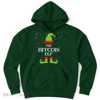 The Bitcoin Elf Funny Family Matching Christmas Hoodie thumb 0