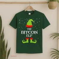 The Bitcoin Elf Funny Family Matching Christmas T-Shirt thumb 2