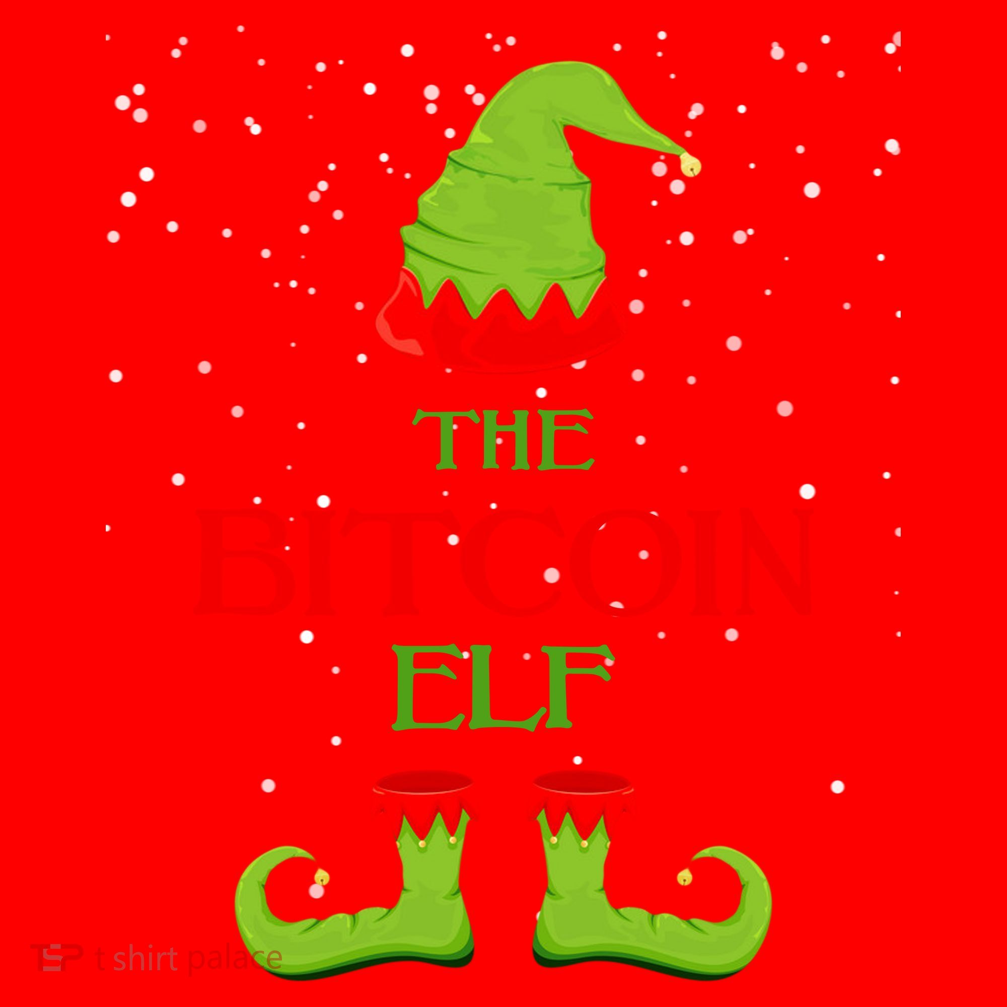 The Bitcoin Elf Funny Family Matching Christmas Santa Hat