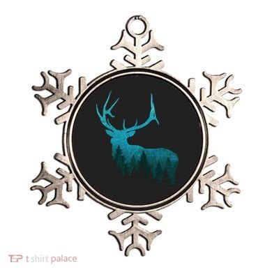 Topographical Bull Elk Deer Hunting Antlers Deer Hunters Gift Ornament