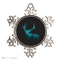 Topographical Bull Elk Deer Hunting Antlers Deer Hunters Gift Ornament thumb 0