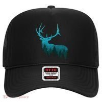 Topographical Bull Elk Deer Hunting Antlers Deer Hunters Gift Hat thumb 0