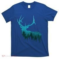Topographical Bull Elk Deer Hunting Antlers Deer Hunters Gift T-Shirt thumb 0