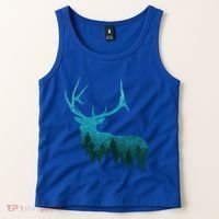 Topographical Bull Elk Deer Hunting Antlers Deer Hunters Gift Tank Top thumb 2