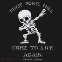 These Bones Ezekiel Christian Halloween Dabbing Skeleton  Women's Hoodie thumb 2