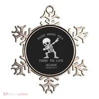 These Bones Ezekiel Christian Halloween Dabbing Skeleton  Ornament thumb 0