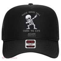 These Bones Ezekiel Christian Halloween Dabbing Skeleton  Hat thumb 0