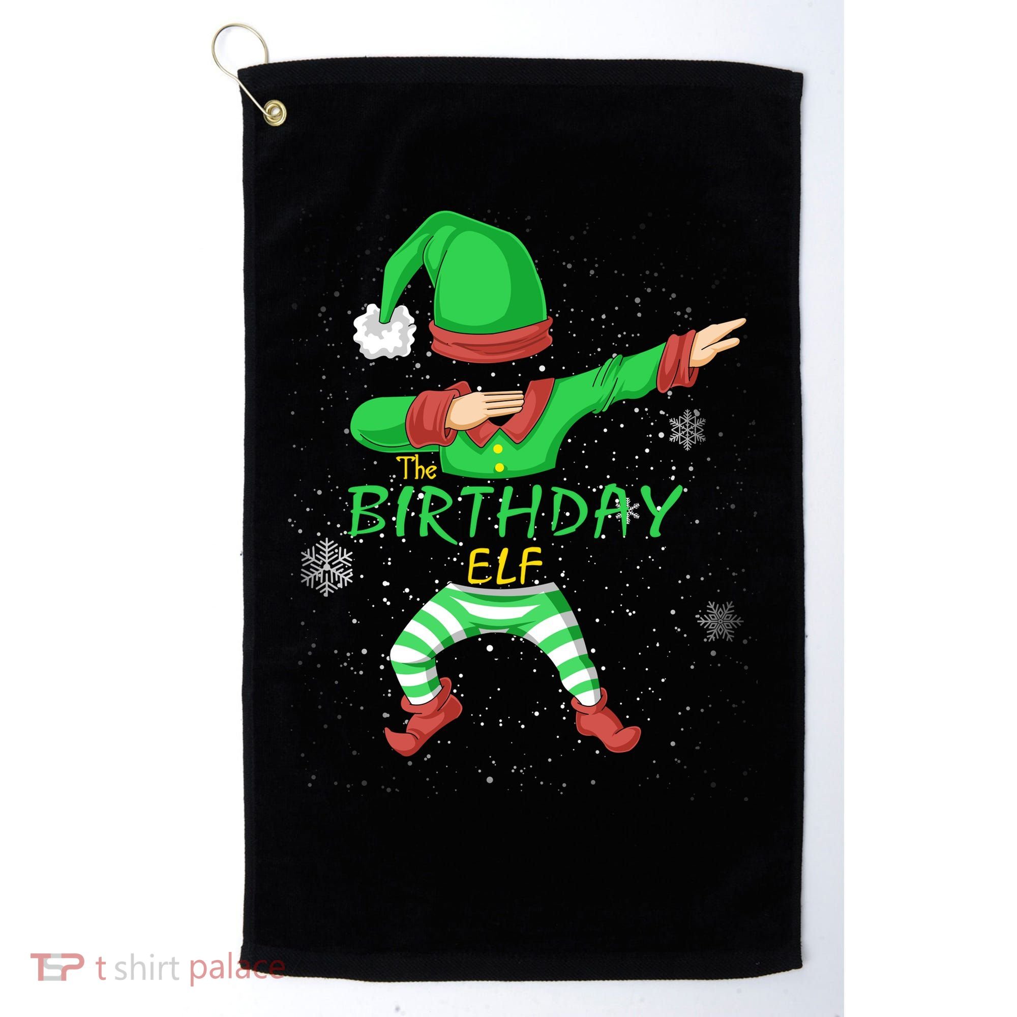 The Birthday Elf Golf Towel