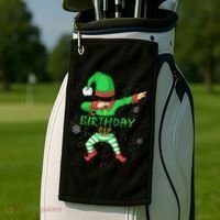The Birthday Elf Golf Towel thumb 2