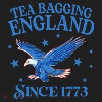Tea Bagging England Since 1773 Patriotic Eagle Women's Sweatshirt thumb 2