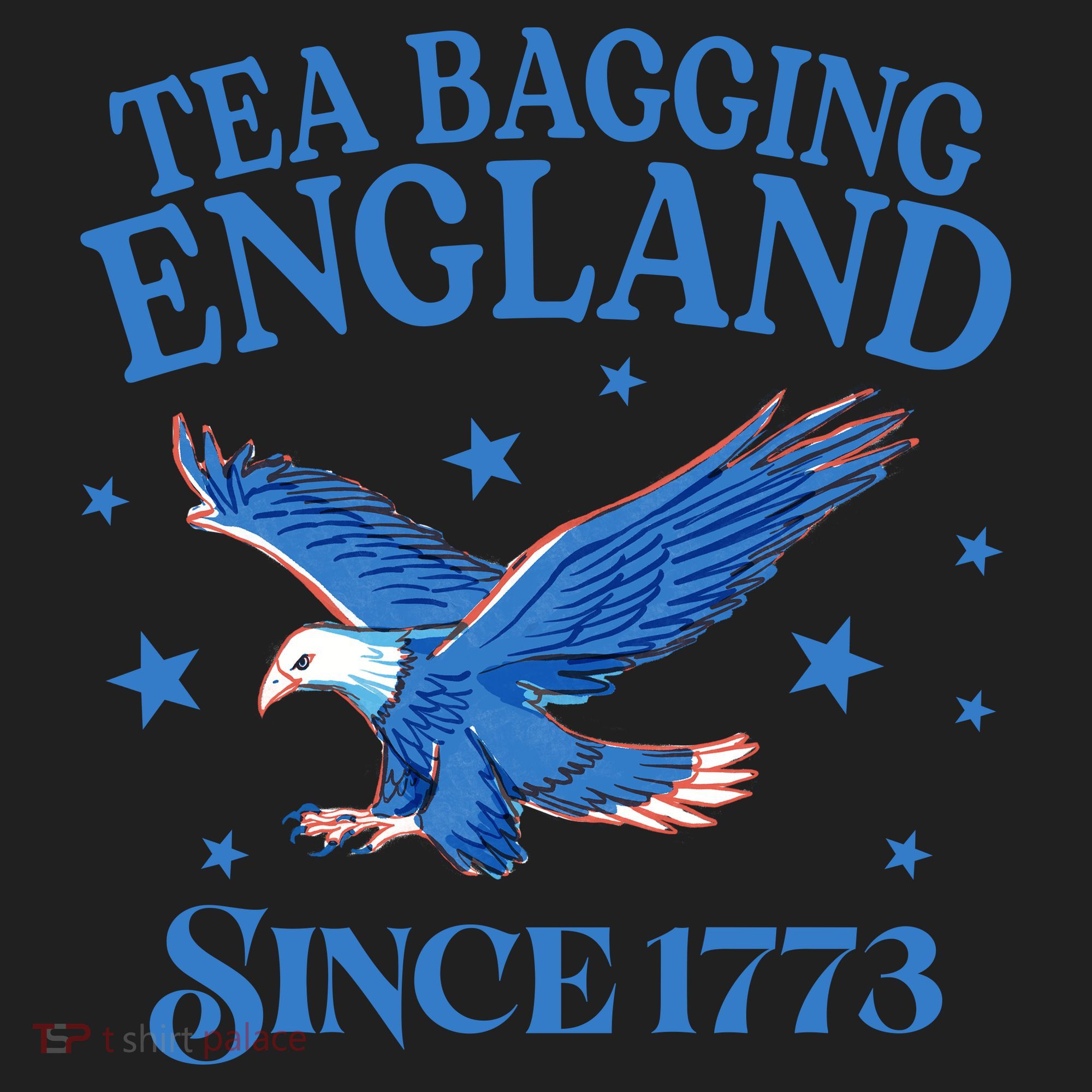 Tea Bagging England Since 1773 Patriotic Eagle Women's Sweatshirt