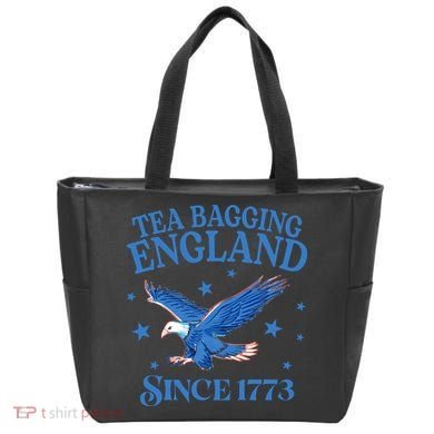 Tea Bagging England Since 1773 Patriotic Eagle Tote Bag