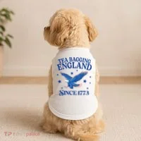 Tea Bagging England Since 1773 Patriotic Eagle Doggie Tank thumb 2