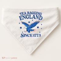 Tea Bagging England Since 1773 Patriotic Eagle USA-Made Doggie Bandana thumb 0