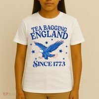 Tea Bagging England Since 1773 Patriotic Eagle T-Shirt thumb 4