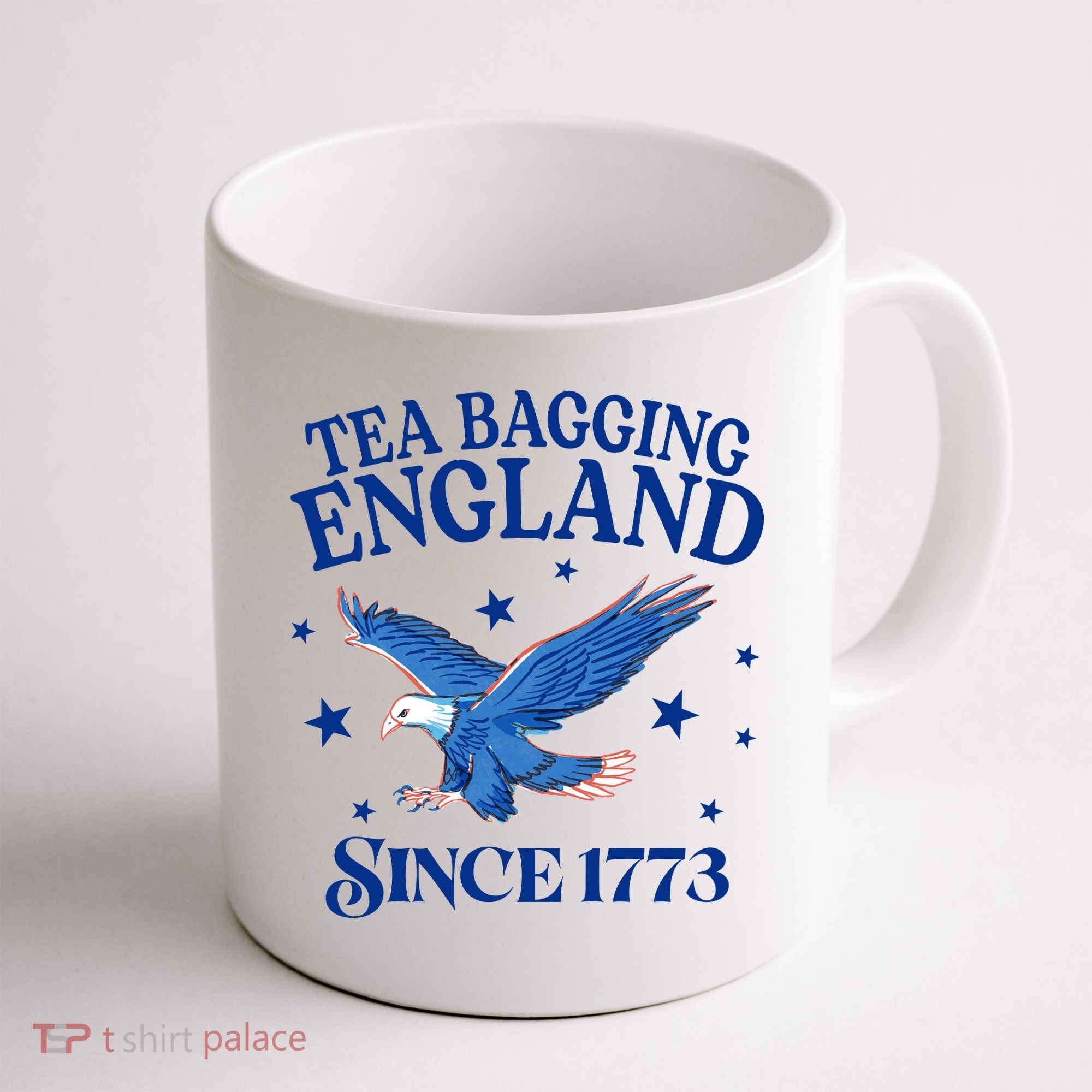 Tea Bagging England Since 1773 Patriotic Eagle Coffee Mug