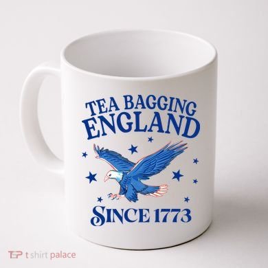 Tea Bagging England Since 1773 Patriotic Eagle Coffee Mug