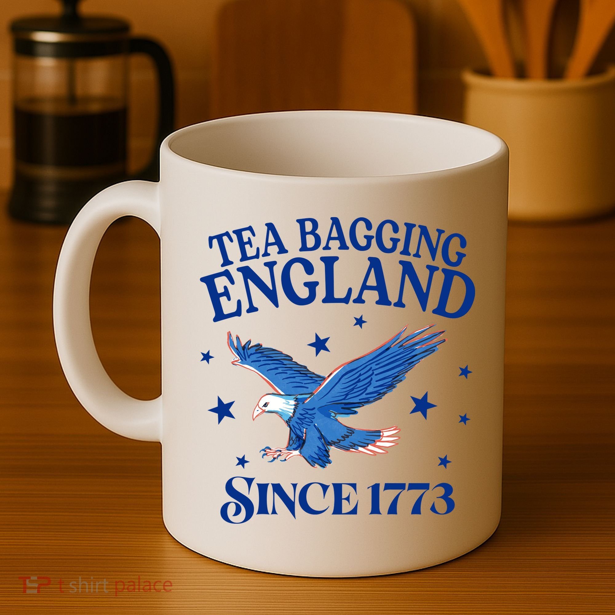 Tea Bagging England Since 1773 Patriotic Eagle Coffee Mug