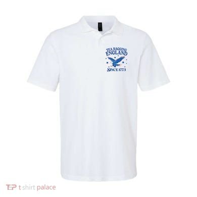 Tea Bagging England Since 1773 Patriotic Eagle Polo