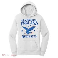 Tea Bagging England Since 1773 Patriotic Eagle Women's Hoodie thumb 0