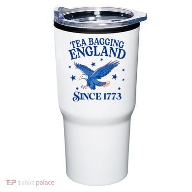 Tea Bagging England Since 1773 Patriotic Eagle Tumbler