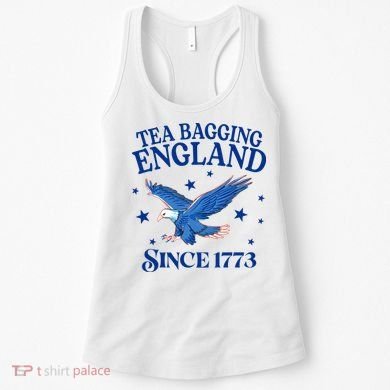 Tea Bagging England Since 1773 Patriotic Eagle Women's Tank Top