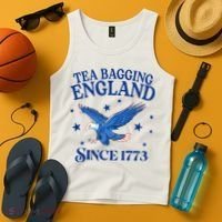 Tea Bagging England Since 1773 Patriotic Eagle Tank Top thumb 4